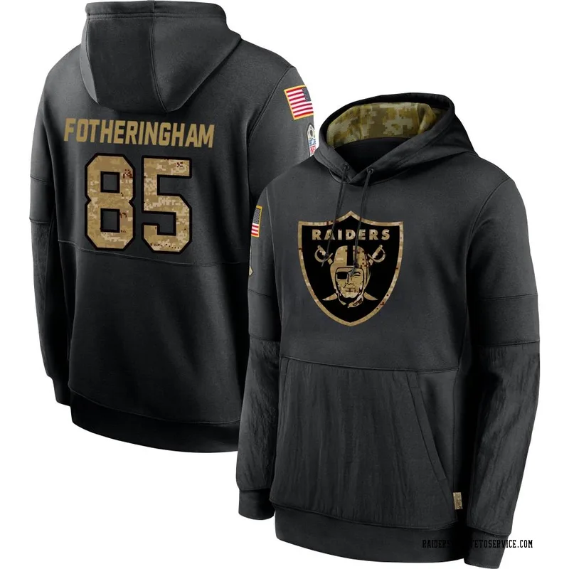 Cole Fotheringham Las Vegas Raiders Youth Legend Olive Salute to Service  Sideline Long Sleeve T-Shirt