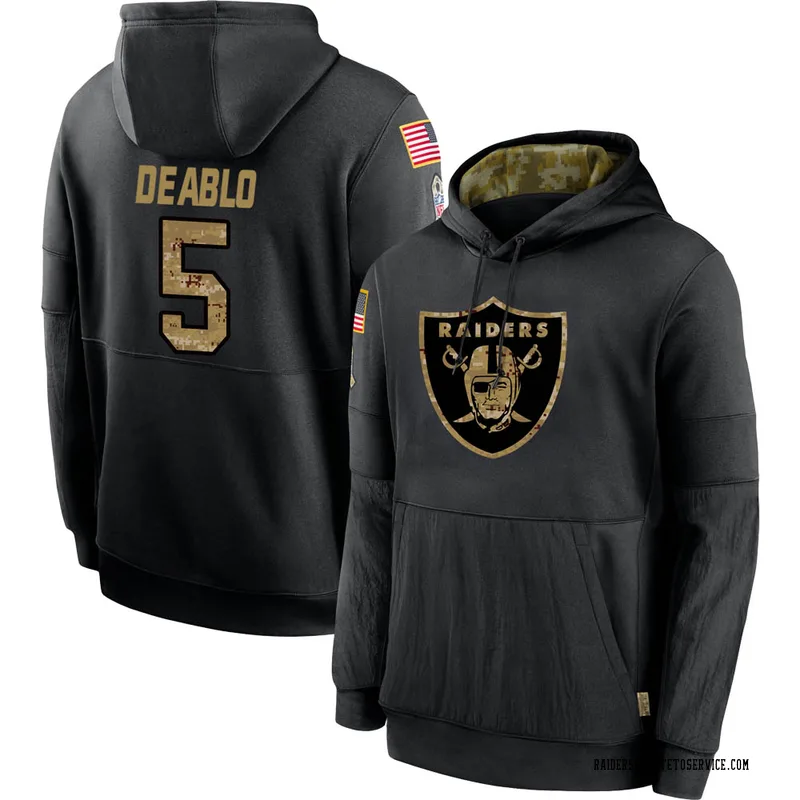 Lyle Alzado Las Vegas Raiders Men's Legend Olive Salute to Service Sideline  Long Sleeve T-Shirt