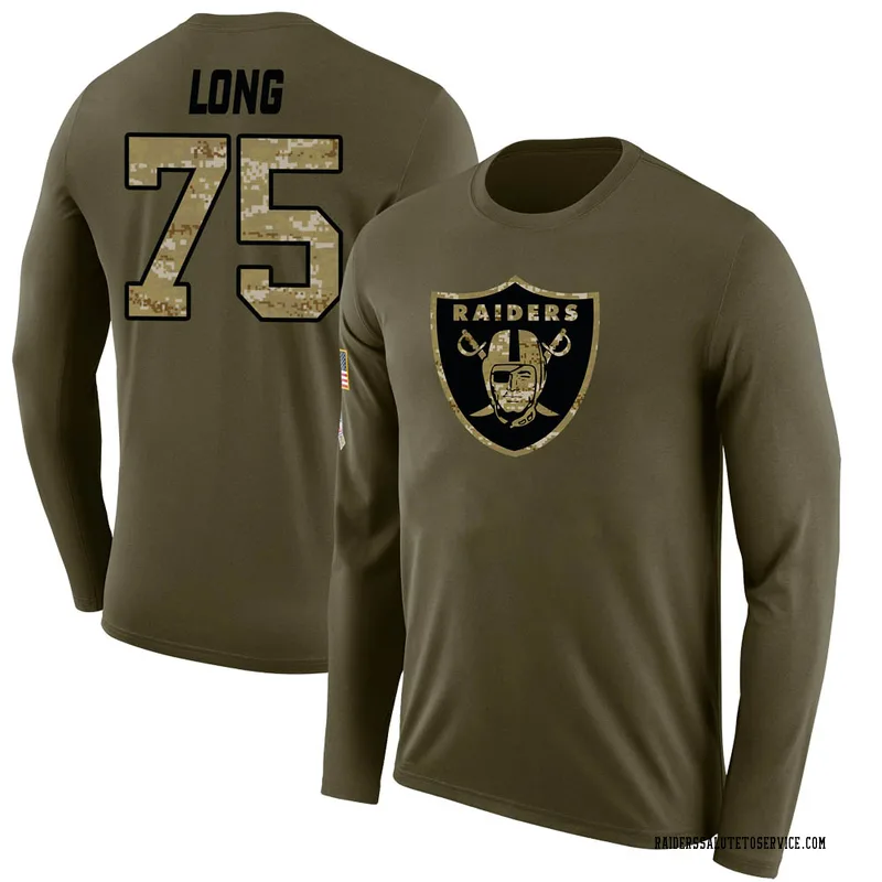 Raiders #75 Howie Long Green Men's Stitched NFL Limited Salute To Service  Jersey