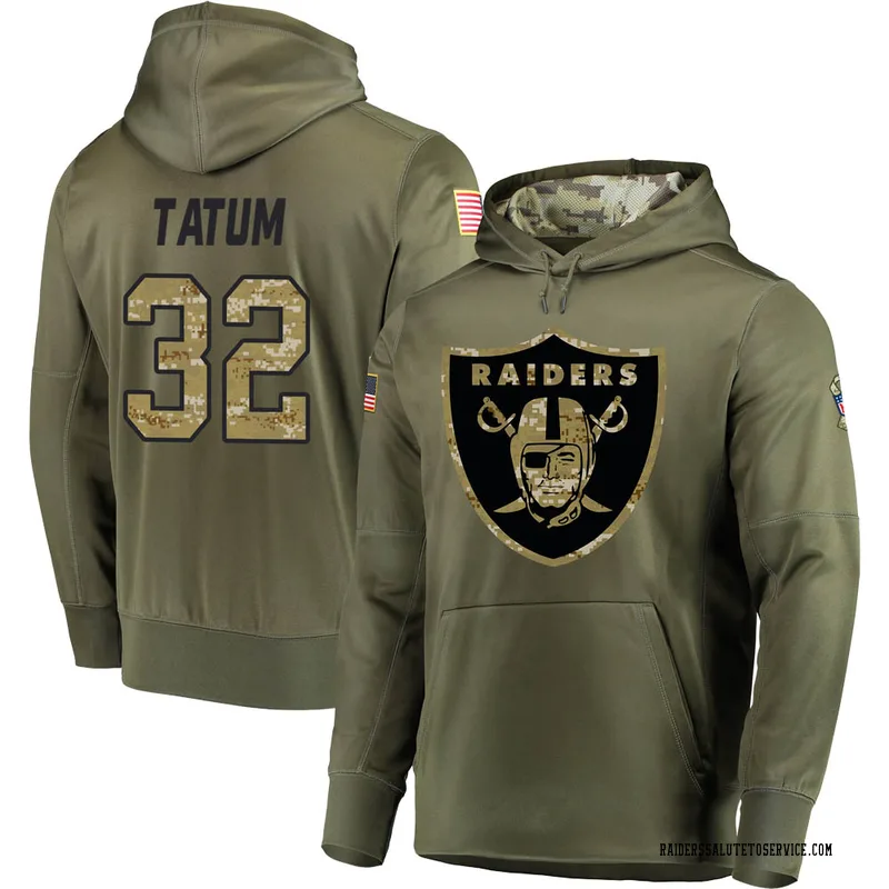 Jack Tatum Las Vegas Raiders Women's Legend Olive Salute to Service Scoop  Neck T-Shirt