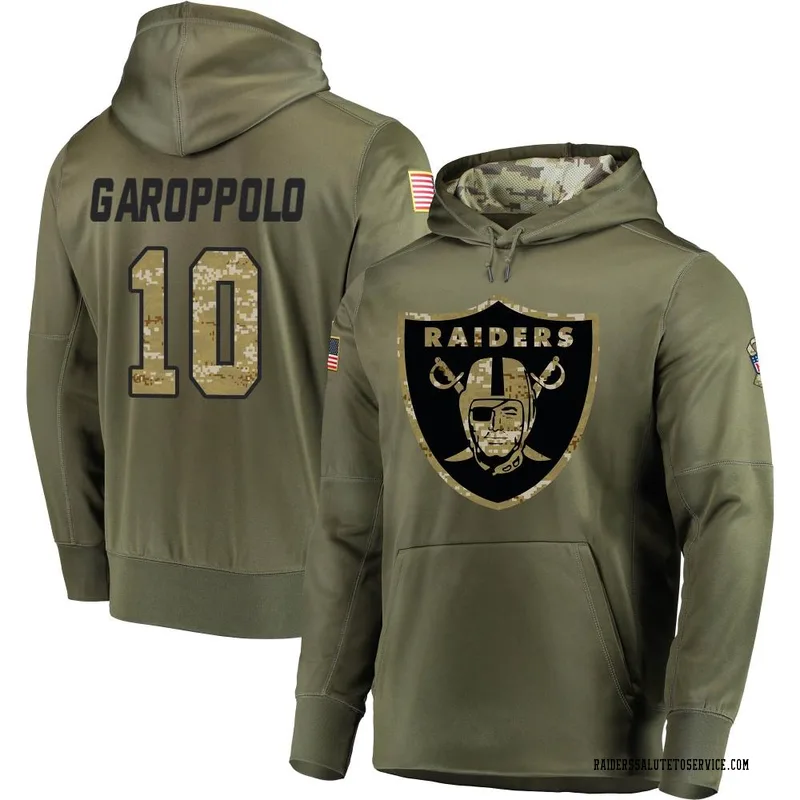 Jimmy Garoppolo Las Vegas Raiders Men's Legend Olive Salute to Service T- Shirt