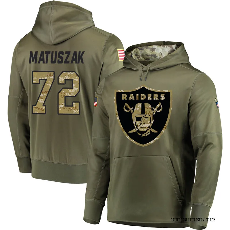 John Matuszak Las Vegas Raiders Youth Legend Olive Salute to Service T-Shirt