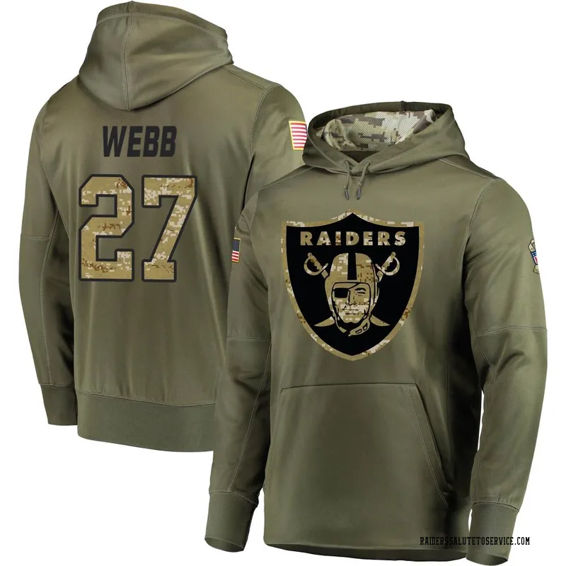 Sam Webb Las Vegas Raiders Youth Legend Olive Salute to Service Sideline  Long Sleeve T-Shirt