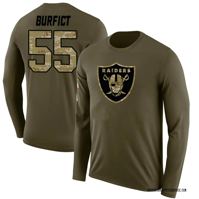 Vontaze Burfict Las Vegas Raiders Youth Limited 2022 Salute To Service Nike  Jersey - Olive