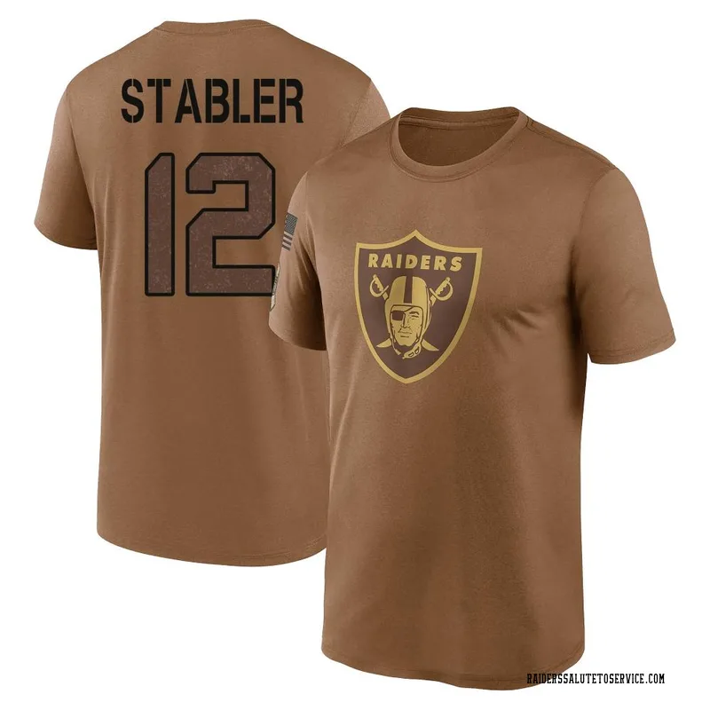 Ken Stabler Las Vegas Raiders Men's Legend Olive Salute to Service